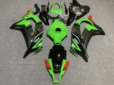 2011-2015 Kawasaki ZX10R Motorcycle Fairings - Green Black Red Honeycomb Canada Suppliers