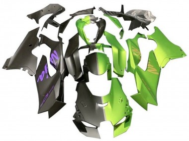 2021-2025 Kawasaki ZX10R Motorcycle Fairings - Matte Black Matte Green Split Canada Suppliers