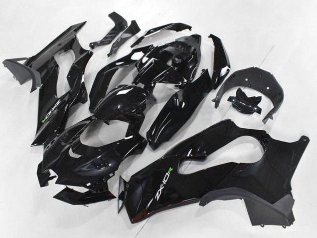 2021-2025 Kawasaki ZX10R Motorcycle Fairings - Glossy Black White Green Decal Canada Suppliers