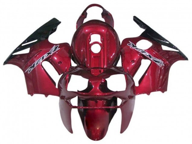 2000-2001 Kawasaki ZX12R Motorcycle Fairings - Candy Red Black White Canada Suppliers