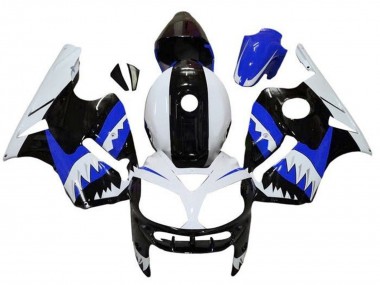 2000-2001 Kawasaki ZX12R Motorcycle Fairings - White Black Blue Shark Canada Suppliers