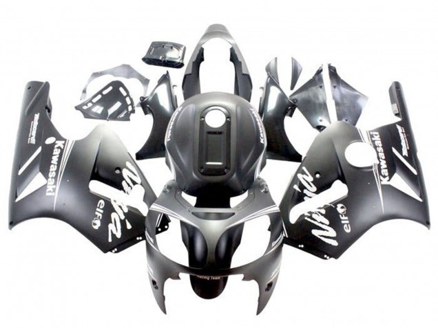 2002-2006 Kawasaki ZX12R Motorcycle Fairings - Matte Black White Canada Suppliers