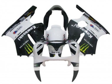 2002-2006 Kawasaki ZX12R Motorcycle Fairings - White Black Yellow Monster Canada Suppliers