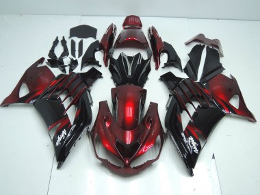 2012-2024 Kawasaki ZX14R ZZR1400 Motorcycle Fairing - Red Glossy Black White Ninja Canada Suppliers