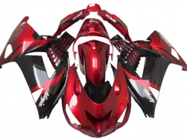 2012-2024 Kawasaki ZX14R ZZR1400 Motorcycle Fairings - Red Glossy Black White Ninja Canada Suppliers