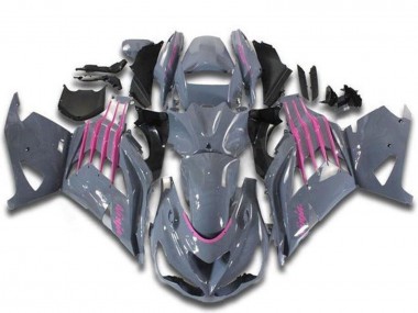 2012-2024 Kawasaki ZX14R ZZR1400 Motorcycle Fairings - Nardo Grey Pink Canada Suppliers