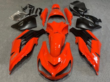 2012-2024 Kawasaki ZX14R ZZR1400 Motorcycle Fairings - Red Matte Black Canada Suppliers