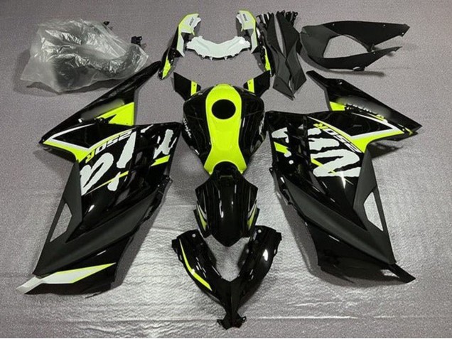 2013-2024 Kawasaki EX300 Motorcycle Fairings - Glossy Black Neon Yellow White Canada Suppliers