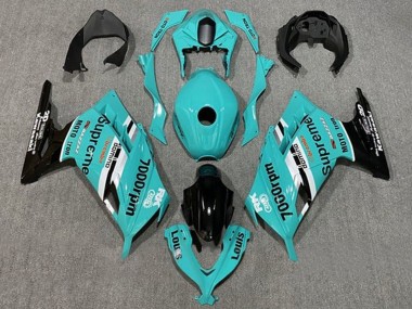 2013-2024 Kawasaki EX300 Motorcycle Fairings - Blue White Black Supreme Canada Suppliers