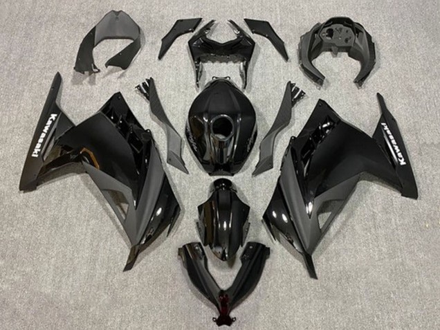 2013-2024 Kawasaki EX300 Motorcycle Fairings - Glossy Black Matte Black Canada Suppliers