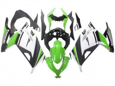 2013-2024 Kawasaki EX300 Motorcycle Fairings - Green White Black Matte Black Canada Suppliers