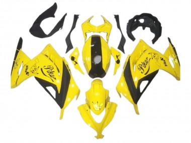 2013-2024 Kawasaki EX300 Motorcycle Fairings - Yellow Black Pikachu Canada Suppliers