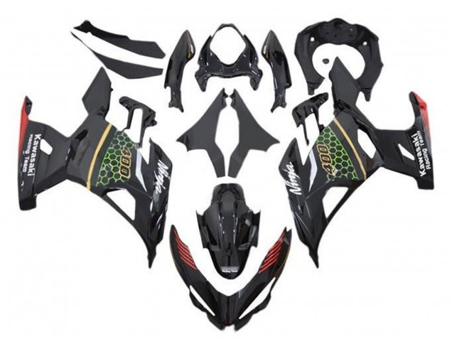 2018-2024 Kawasaki Ninja 400 Motorcycle Fairings - Black Green Red Yellow Honeycomb Canada Suppliers