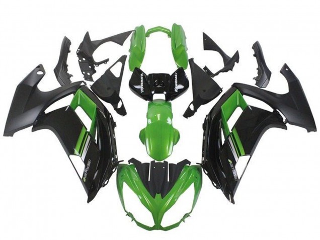 2012-2014 Kawasaki Ninja ER6F Motorcycle Fairings - Green Black Canada Suppliers
