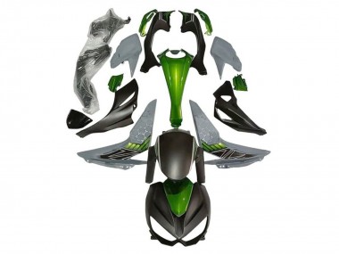 2014-2019 Kawasaki Z1000 Motorcycle Fairings - Green Grey Matte Black Canada Suppliers