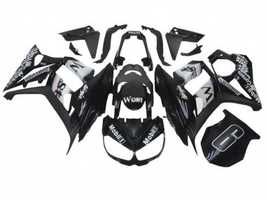 2010-2016 Kawasaki Z1000SX Motorcycle Fairings - Glossy Black White Mobil West Canada Suppliers