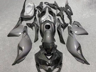 2019-2025 Kawasaki ZX25R ZX-25R Motorcycle Fairings - Black Faux Carbon Fiber Canada Suppliers