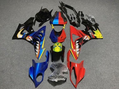 2009-2014 BMW S1000RR Motorcycle Fairings - Blue Red Yellow Black Shark Canada Suppliers