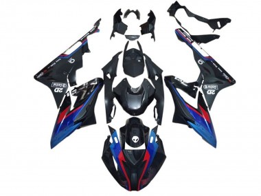 2015-2016 BMW S1000RR Motorcycle Fairings - Blue Red Matte Black Canada Suppliers