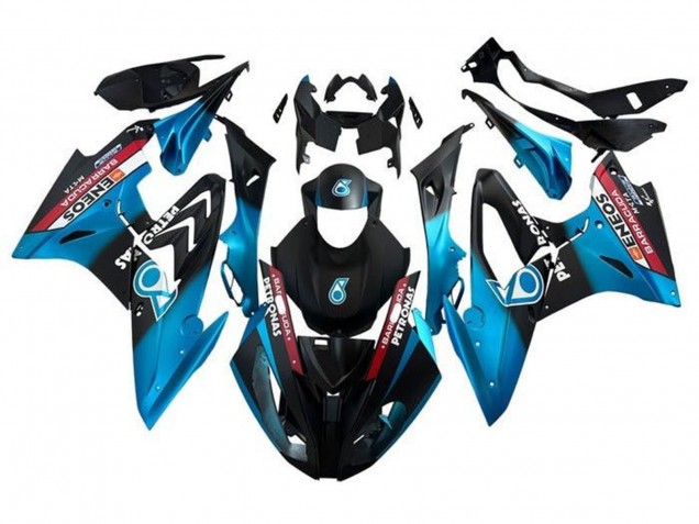 2017-2018 BMW S1000RR Motorcycle Fairings - Blue Red Matte Black Petronas Canada Suppliers