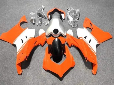 2020-2021 Ducati Panigale V4 V4S Motorcycle Fairings - White Silver Orange Canada Suppliers