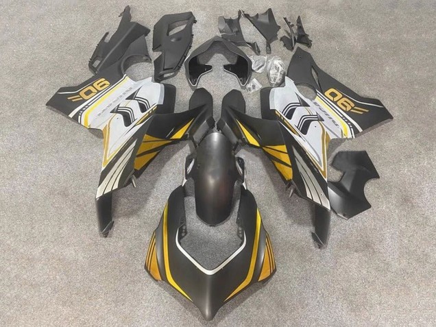 2020-2021 Ducati Panigale V4 V4S Motorcycle Fairings - White Gold Matte Black Canada Suppliers