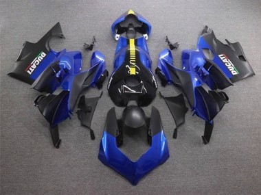 2020-2021 Ducati Panigale V4 V4S Motorcycle Fairings - Blue Yellow Matte Black Canada Suppliers