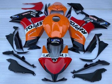 2012-2016 Honda CBR1000RR Motorcycle Fairing - Orange White Red Glossy Black Repsol Canada Suppliers
