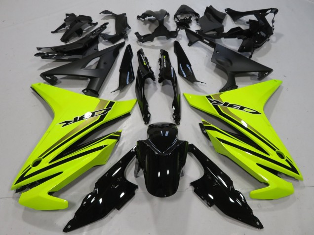 2016-2018 Honda CBR500R Motorcycle Fairings - Neon Yellow Glossy Black Canada Suppliers