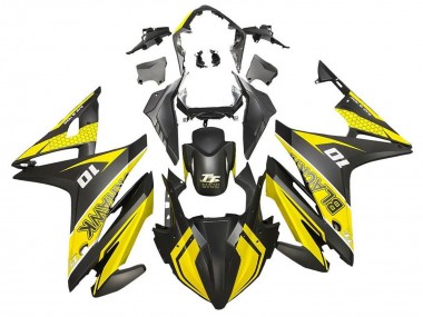 2016-2018 Honda CBR500R Motorcycle Fairings - Yellow Matte Black Canada Suppliers