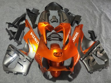 1998-1999 Honda CBR900RR 919 Motorcycle Fairings - Silver Orange Chrome Canada Suppliers