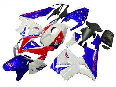 2005-2006 Honda CBR600RR Motorcycle Fairings - White Red Blue HRC Canada Suppliers