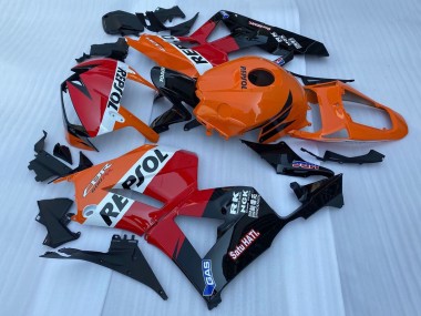 2013-2023 Honda CBR600RR Motorcycle Fairing - Orange White Red Glossy Black Repsol Canada Suppliers