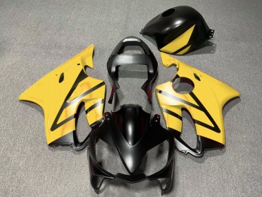 2001-2003 Honda CBR600 F4i Motorcycle Fairings - Yellow Matte Black Canada Suppliers