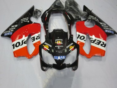 2004-2007 Honda CBR600 F4i Motorcycle Fairings - Orange White Red Glossy Black Repsol Canada Suppliers