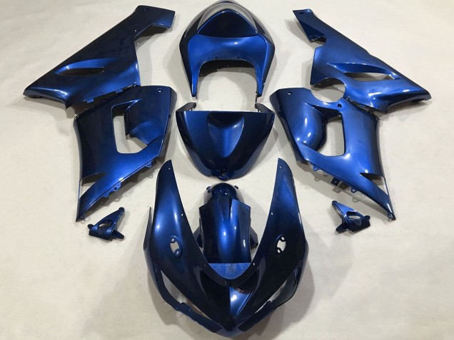 2005-2006 Kawasaki ZX6R Motorcycle Fairings - Blue Canada Suppliers