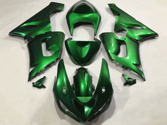 2005-2006 Kawasaki ZX6R Motorcycle Fairings - Candy Green Canada Suppliers