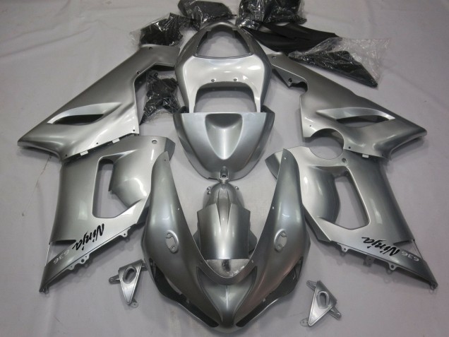 2005-2006 Kawasaki ZX6R Motorcycle Fairings - Silver Canada Suppliers