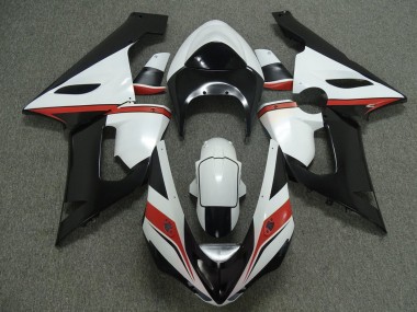 2005-2006 Kawasaki ZX6R Motorcycle Fairings - White Black Red Canada Suppliers