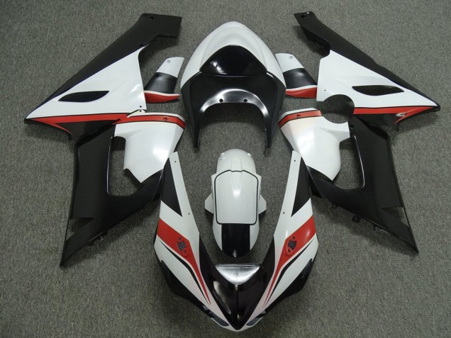 2005-2006 Kawasaki ZX6R Motorcycle Fairings - White Black Red Canada Suppliers