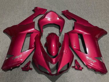 2007-2008 Kawasaki ZX6R Motorcycle Fairings - Red Chrome Canada Suppliers
