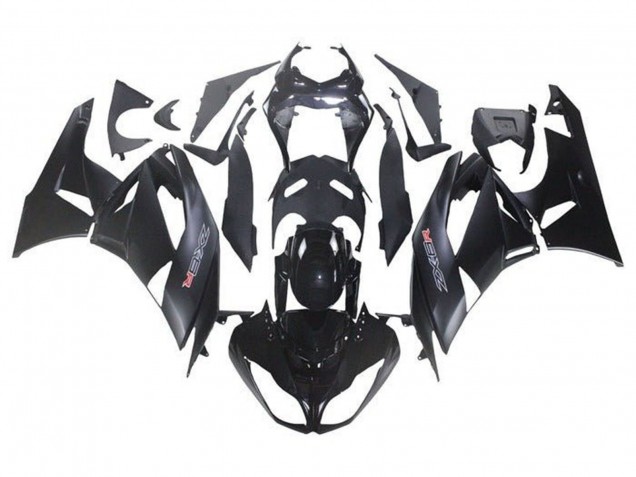 2009-2012 Kawasaki ZX6R Motorcycle Fairing Kits - Glossy Black Matte Black Canada Suppliers