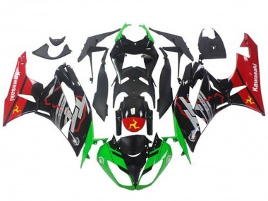 2009-2012 Kawasaki ZX6R Motorcycle Fairings - Green Glossy Black Red Canada Suppliers