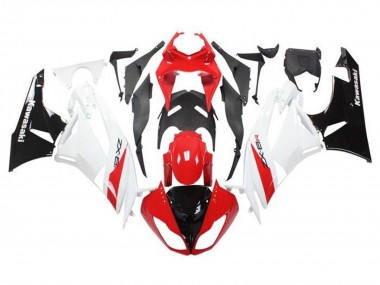 2009-2012 Kawasaki ZX6R Motorcycle Fairings - Red White Black Canada Suppliers