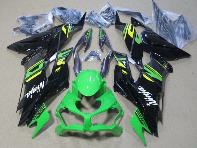 2019-2022 Kawasaki ZX6R Motorcycle Fairings - Green Yellow Glossy Black Canada Suppliers