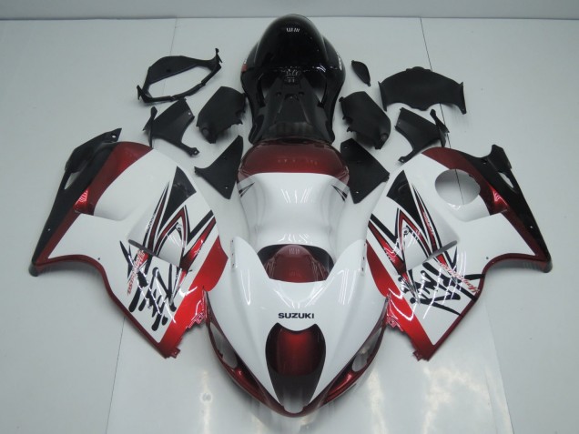 1996-2007 Suzuki GSXR 1300 Hayabusa Motorcycle Fairings - White Candy Red Black Canada Suppliers
