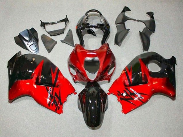 1996-2007 Suzuki GSXR 1300 Hayabusa Motorcycle Fairings - Red Glossy Black Canada Suppliers