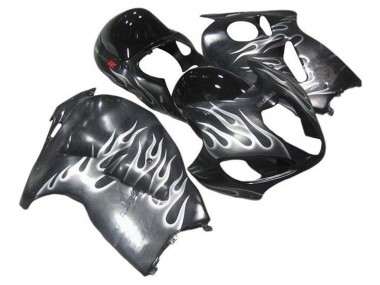 1996-2007 Suzuki GSXR 1300 Hayabusa Motorcycle Fairings - Grey Black White Flame Canada Suppliers