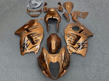 1996-2007 Suzuki GSXR 1300 Hayabusa Motorcycle Fairings - Brown Bronze Black Flame Canada Suppliers