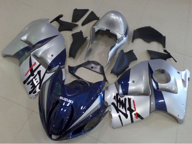 1996-2007 Suzuki GSXR 1300 Hayabusa Motorcycle Fairings - Silver Dark Blue Canada Suppliers